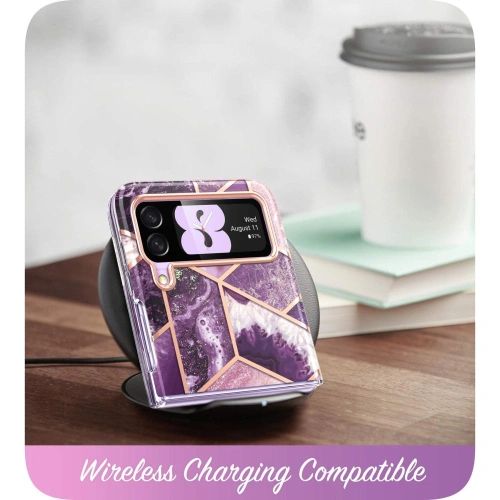 Etui Supcase Cosmo Samsung Galaxy Z Flip 4 Marble Purple