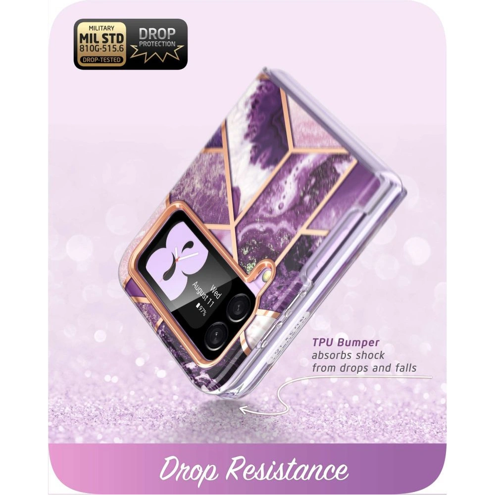 Hurtownia GSM - Case Supcase Cosmo Samsung Galaxy Z Flip 4 Marmor Lila - SPC318 - {ean13} - Hurt