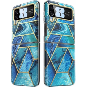Wholesale Supcase Cosmo Samsung Galaxy Z Flip 4 Marble Blue - SPC319 - {ean13} - Hurt