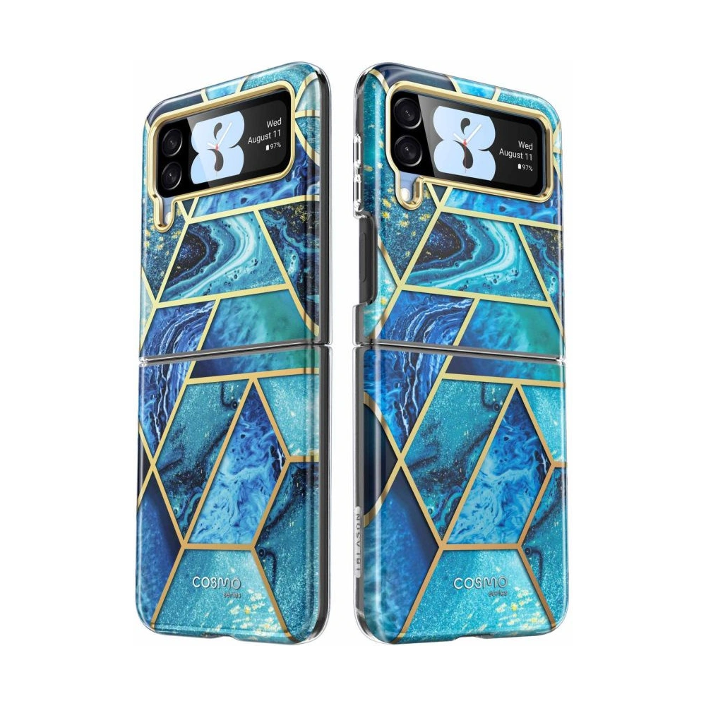 Wholesale Supcase Cosmo Samsung Galaxy Z Flip 4 Marble Blue - SPC319 - {ean13} - Hurt