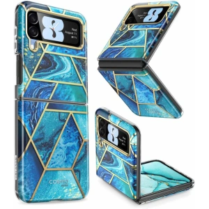 Wholesale Supcase Cosmo Samsung Galaxy Z Flip 4 Marble Blue - SPC319 - {ean13} - Hurt