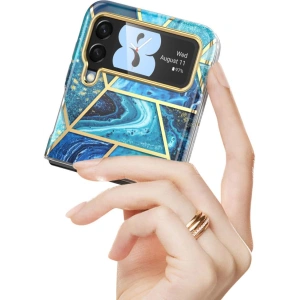 Wholesale Supcase Cosmo Samsung Galaxy Z Flip 4 Marble Blue - SPC319 - {ean13} - Hurt