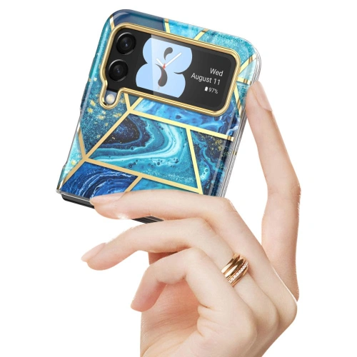 Etui Supcase Cosmo Samsung Galaxy Z Flip 4 Marble Blue