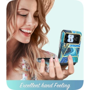 Wholesale Supcase Cosmo Samsung Galaxy Z Flip 4 Marble Blue - SPC319 - {ean13} - Hurt