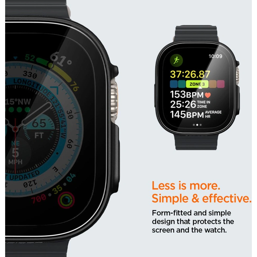 Hurtownia GSM - Case Spigen Thin Fit 360 Apple Watch Ultra 49mm Schwarz - SPN2565 - {ean13} - Hurt