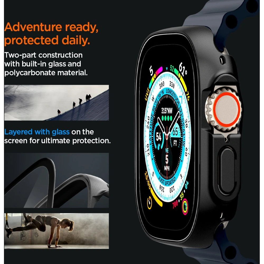 Hurtownia GSM - Etui Spigen Thin Fit 360 Apple Watch Ultra 49mm Fekete - SPN2565 - {ean13} - Hurt
