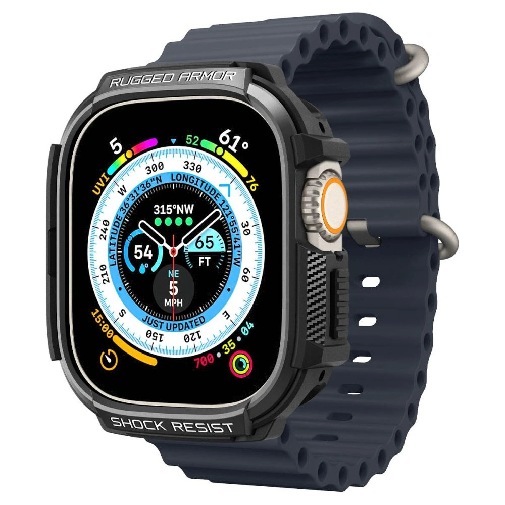 Hurtownia GSM - Etui Spigen Rugged Armor Apple Watch Ultra 49mm Matt Fekete - SPN2566 - {ean13} - Hurt