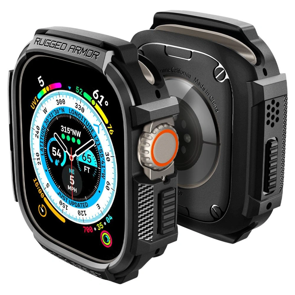 Hurtownia GSM - Etui Spigen Rugged Armor Apple Watch Ultra 49mm Matt Fekete - SPN2566 - {ean13} - Hurt