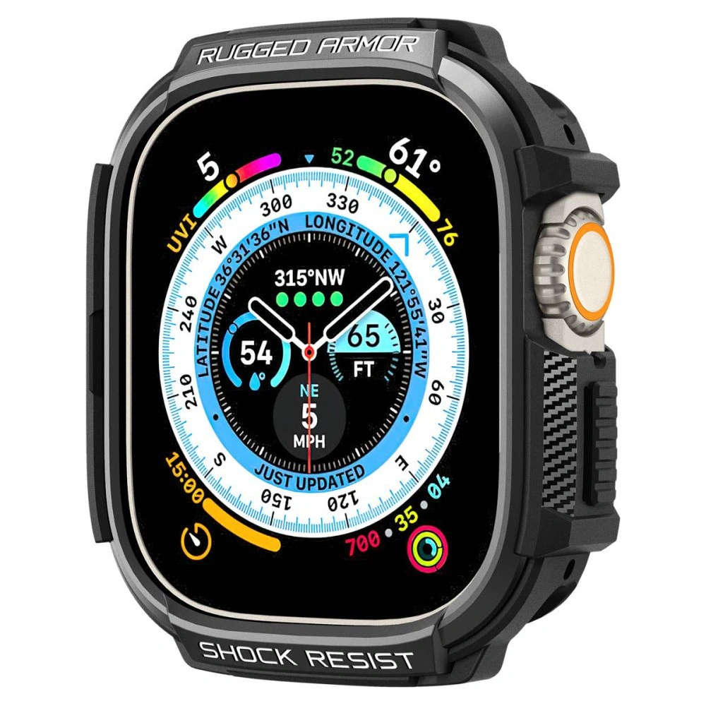 Hurtownia GSM - Etui Spigen Rugged Armor Apple Watch Ultra 49mm Matt Fekete - SPN2566 - {ean13} - Hurt