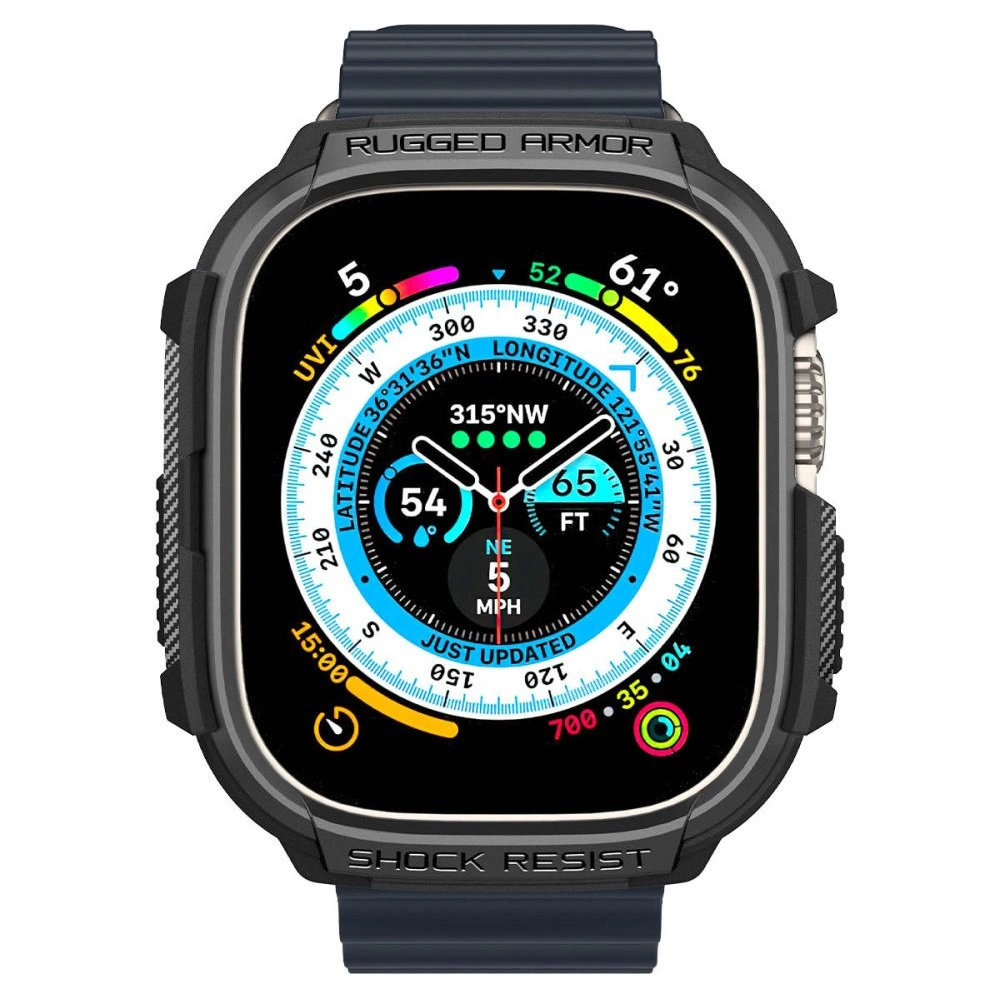 Hurtownia GSM - Case Spigen Rugged Armor Apple Watch Ultra 49mm Matt Schwarz - SPN2566 - {ean13} - Hurt