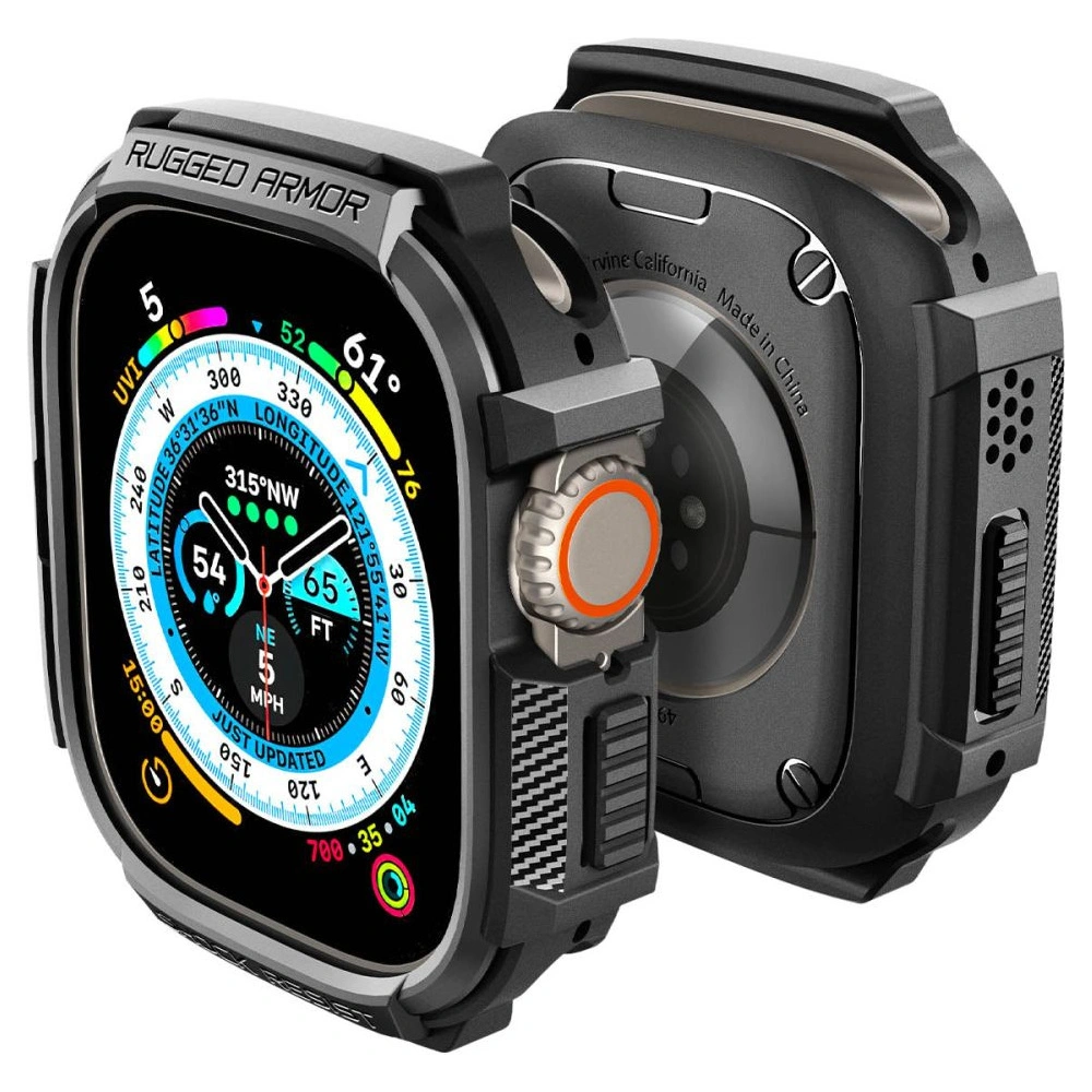 Hurtownia GSM - Etui Spigen Rugged Armor Apple Watch Ultra 49mm Matt Fekete - SPN2566 - {ean13} - Hurt