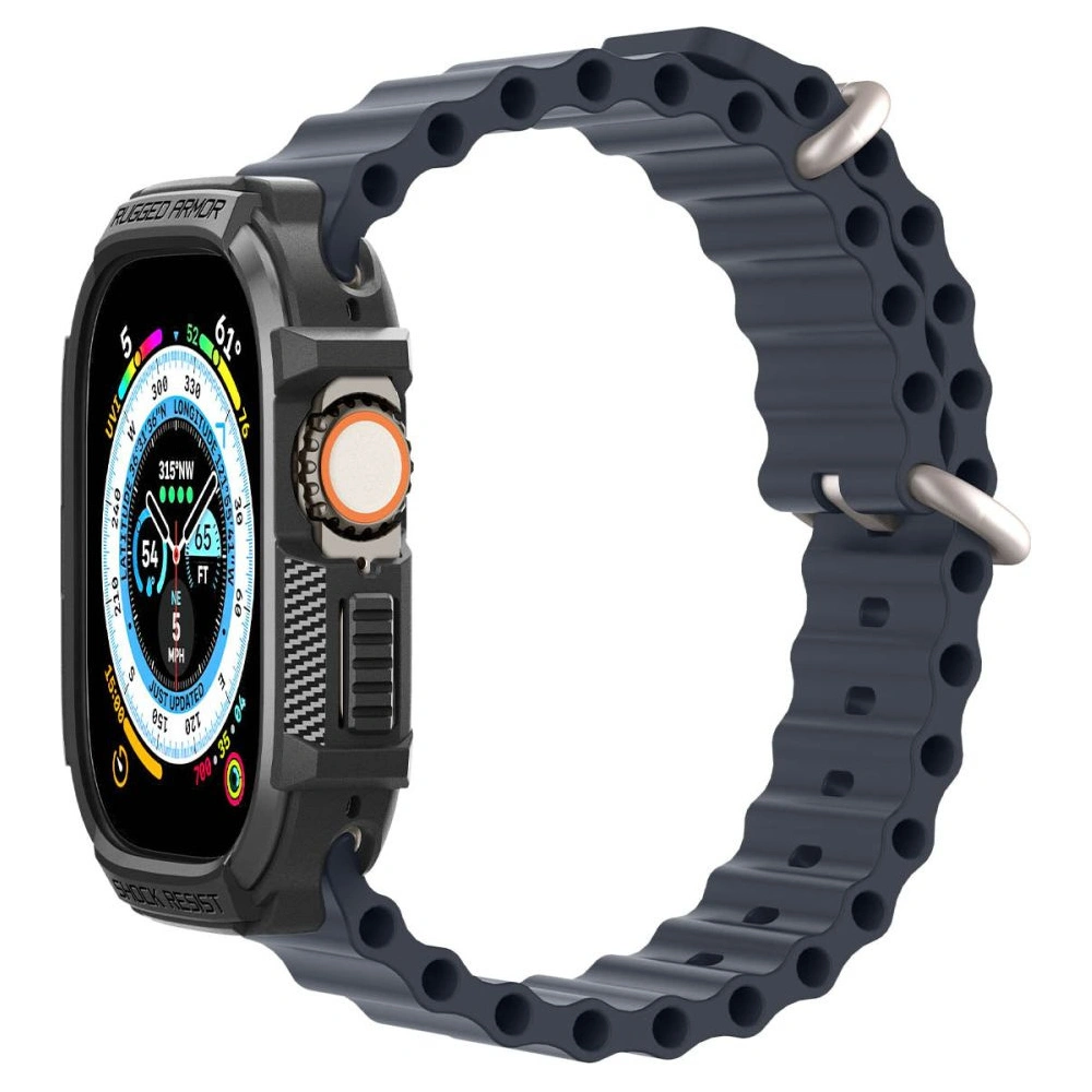 Hurtownia GSM - Etui Spigen Rugged Armor Apple Watch Ultra 49mm Matt Fekete - SPN2566 - {ean13} - Hurt