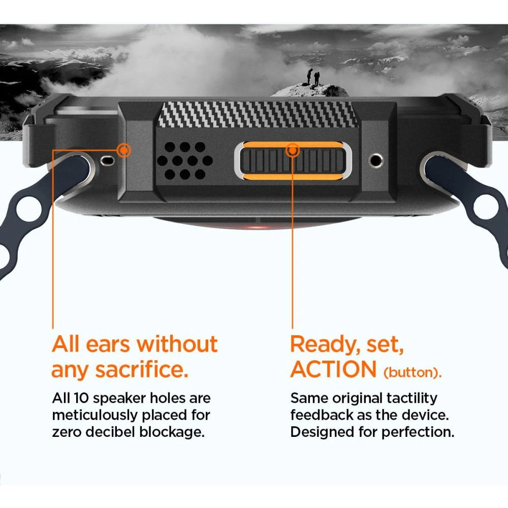 Hurtownia GSM - Etui Spigen Rugged Armor Apple Watch Ultra 49mm Matná Černá - SPN2566 - {ean13} - Hurt