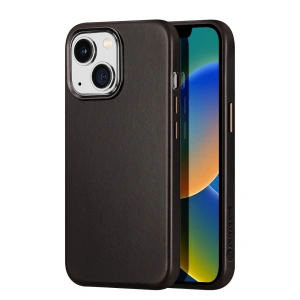 Etui Dux Ducis Naples MagSafe Apple iPhone 14 Plus / 15 Plus tmavě hnědý