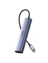 Adapter UGREEN CM475 Hub USB-C do 3x USB 3.0, RJ45, USB-C PD (szary)