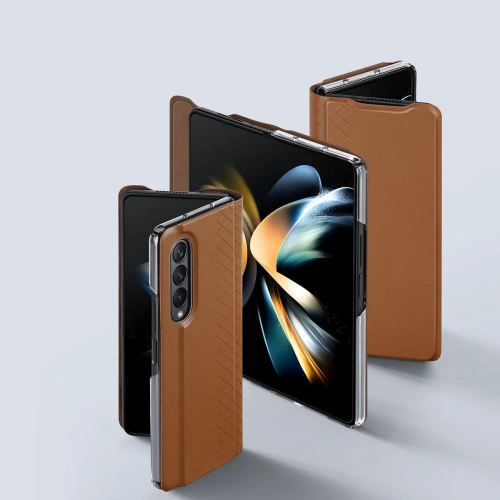 Etui Dux Ducis Bril Samsung Galaxy Z Fold 4 brązowy