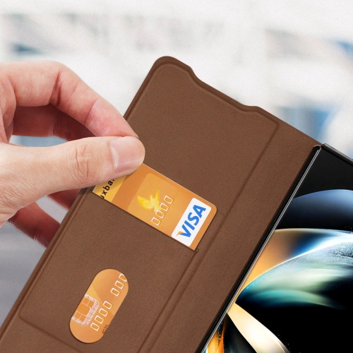 Etui Dux Ducis Bril Samsung Galaxy Z Fold 4 brązowy