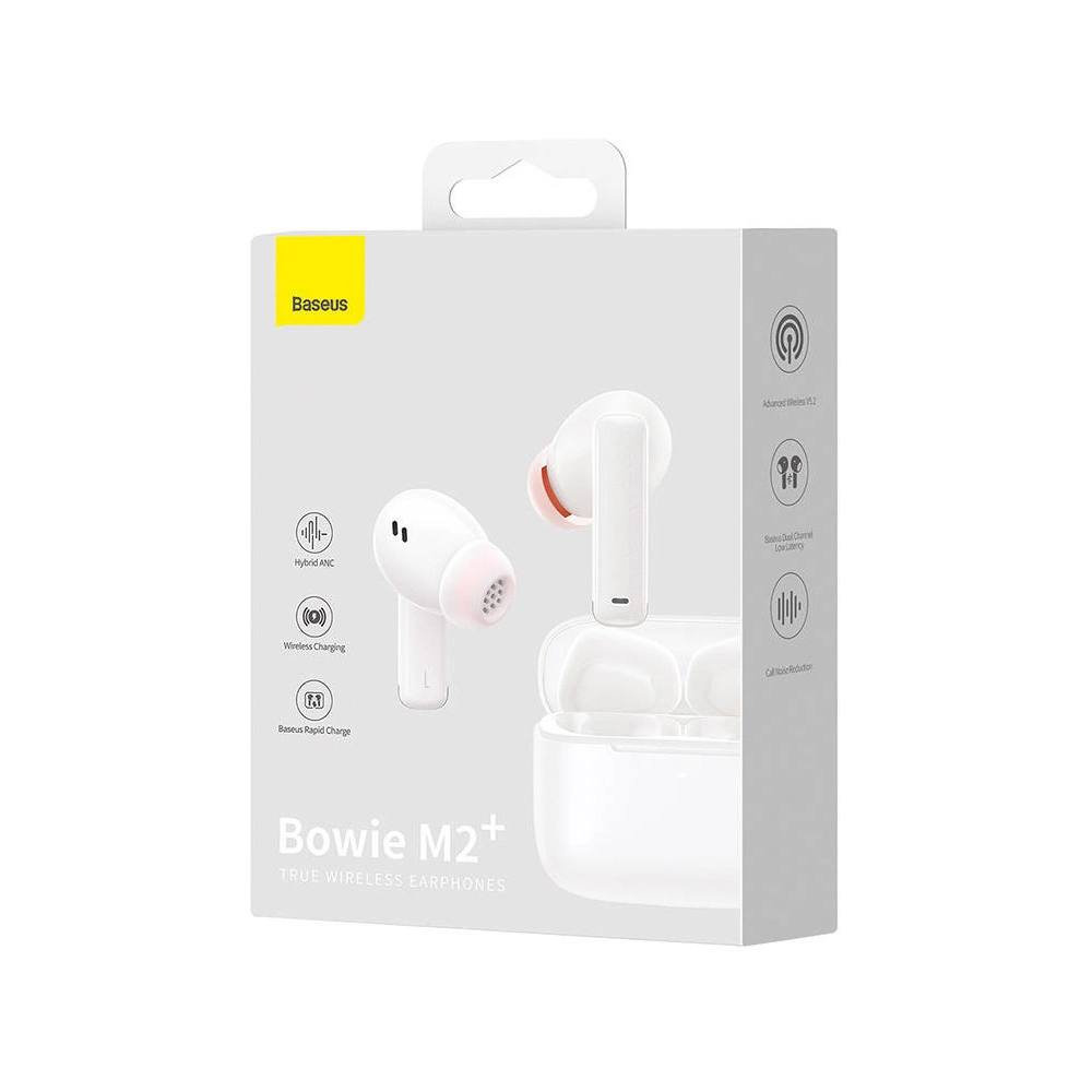 Hurtownia GSM - TWS fejhallgató Baseus Bowie M2+ ANC (fehér) - BSU3655 - {ean13} - Hurt