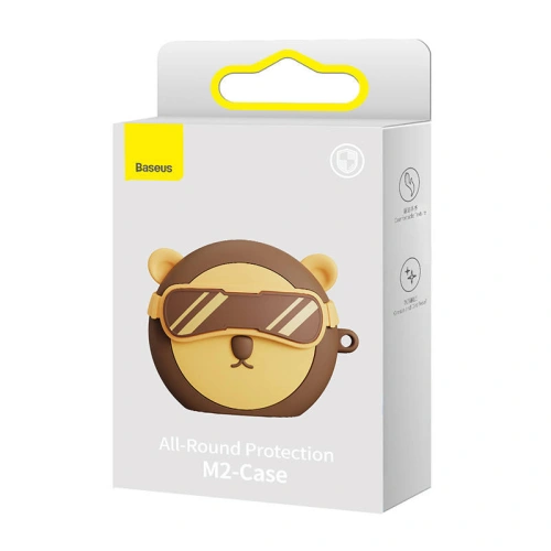 Etui Baseus na słuchawki TWS M2 (brązowe)