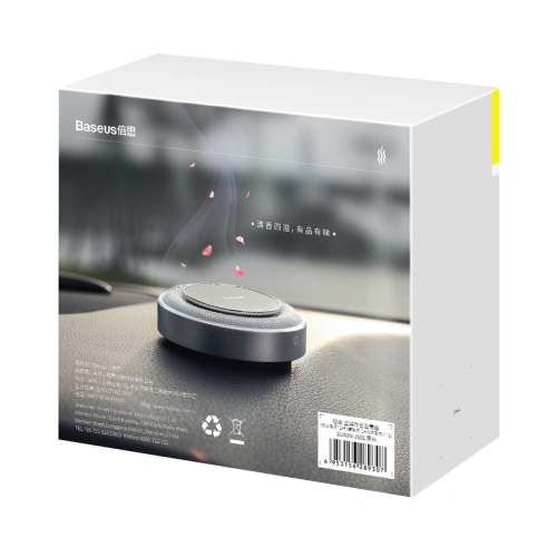 Zapach do samochodu na deskę rozdzielczą Baseus Metal (czarny)