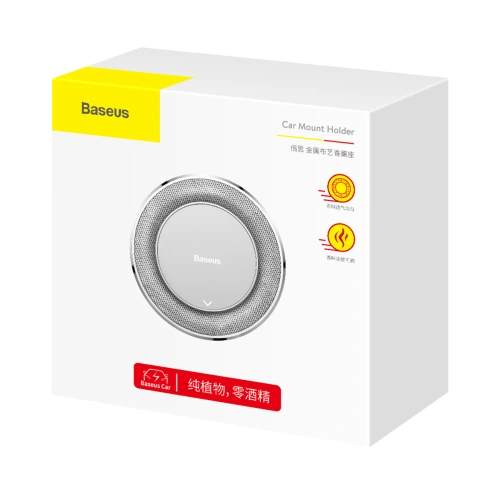 Zapach do samochodu na deskę rozdzielczą Baseus Metal (srebrny)