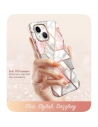 Etui Supcase Cosmo Apple iPhone 14/13 Mramorová růžová