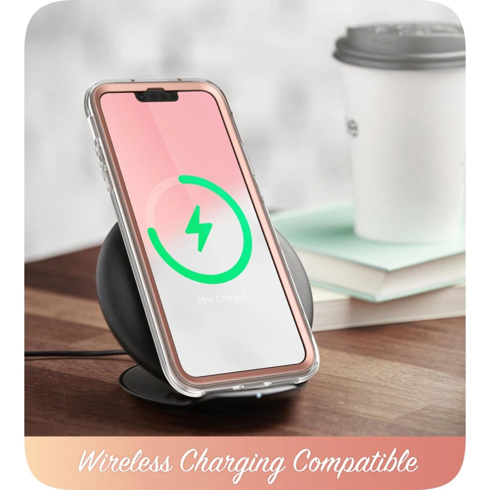 Etui Supcase Cosmo Apple iPhone 14/13 Mramorová růžová