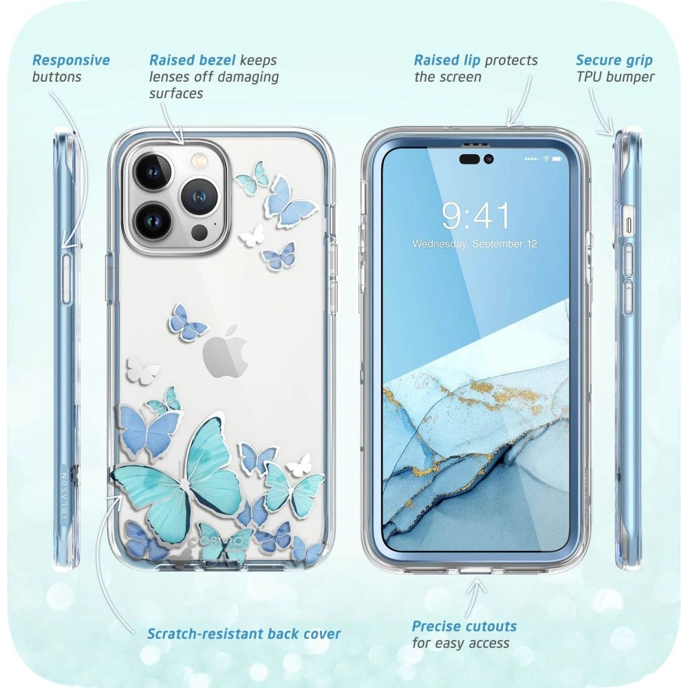 Hurtownia GSM - Etui Supcase Cosmo Apple iPhone 14 Pro Max Kék Fly - SPC326 - {ean13} - Hurt