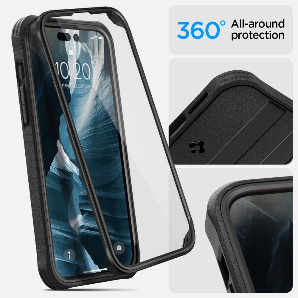 Hurtownia GSM - Etui Spigen Geo Armor 360 Mag MagSafe Apple iPhone 14 Pro černé - SPN2567 - {ean13} - Hurt