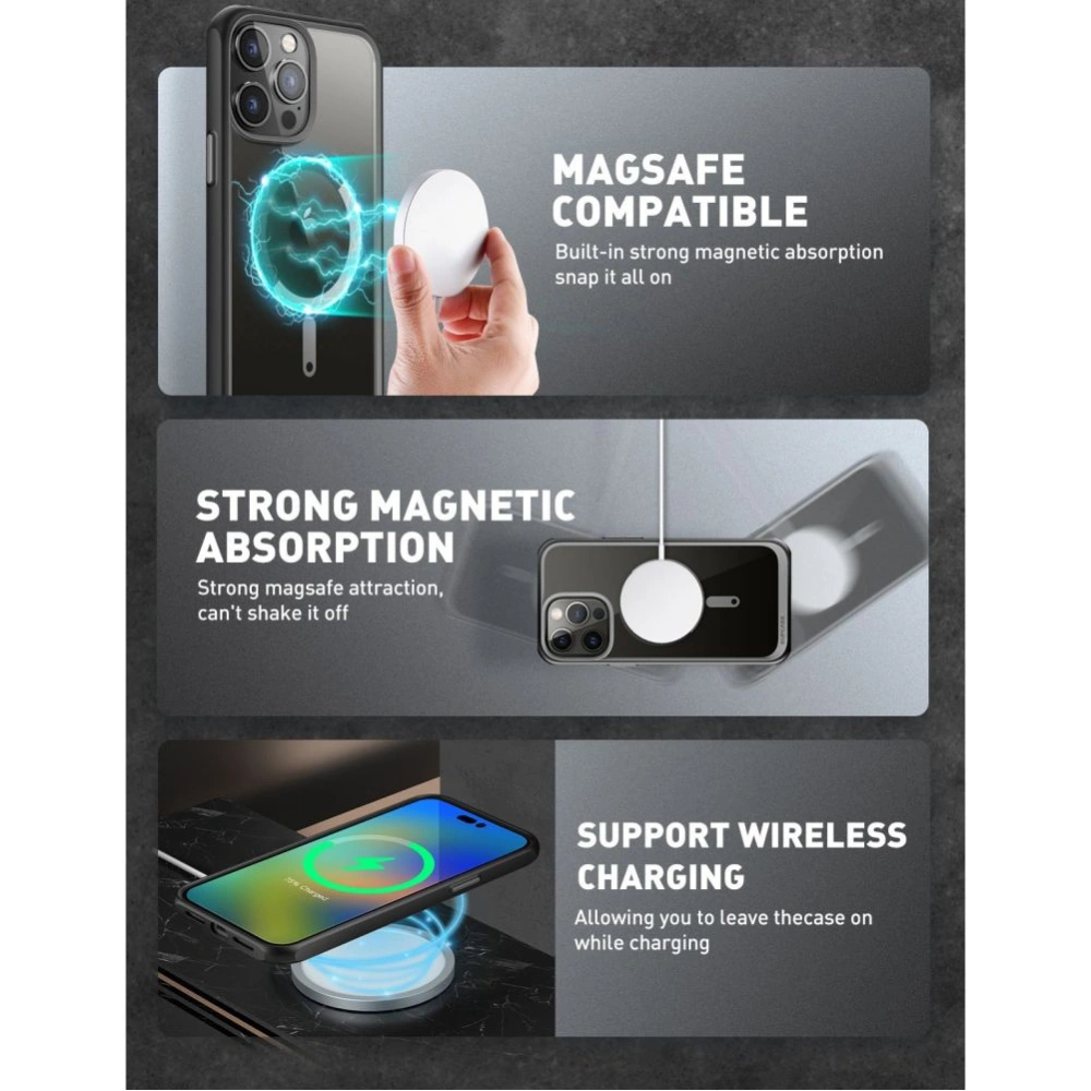 Supcase Ub Mag MagSafe Apple iPhone 14 Pro Black