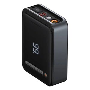 Powerbank / Rozrusznik + Kompresor 2w1 Baseus Super Energy Car Jump Starter, 8000mAh, 1000A USB (czarny)