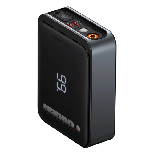 Powerbank / Rozrusznik + Kompresor 2w1 Baseus Super Energy Car Jump Starter, 8000mAh, 1000A USB (czarny)