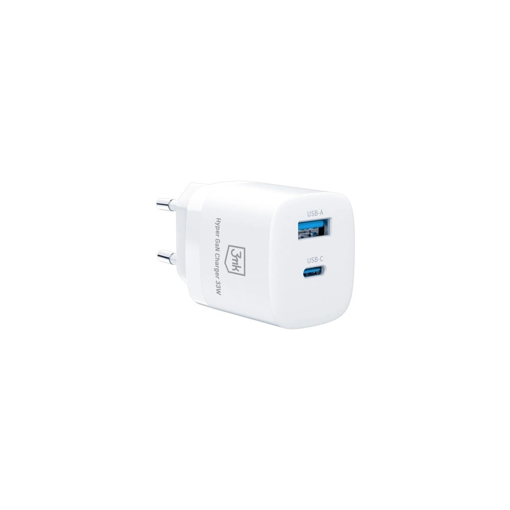 Hurtownia GSM - Hálózati töltő 3MK Hyper GaN Töltő 33W Power Delivery USB + USB-C - 3MK4183 - {ean13} - Hurt