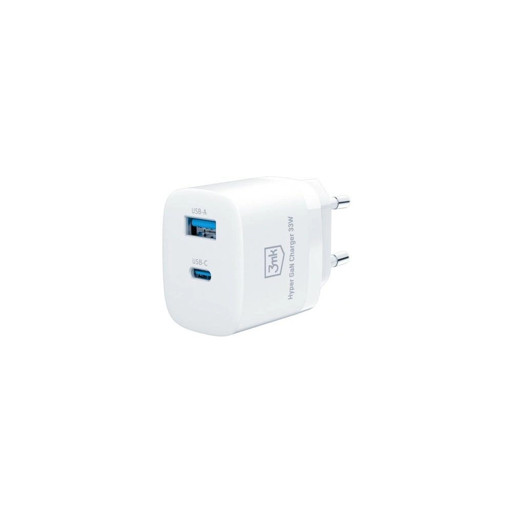 Hurtownia GSM - Hálózati töltő 3MK Hyper GaN Töltő 33W Power Delivery USB + USB-C - 3MK4183 - {ean13} - Hurt