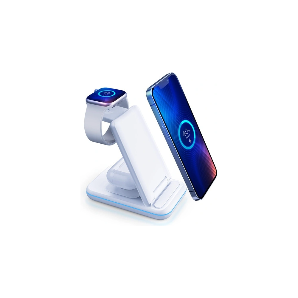 Hurtownia GSM - Încărcător wireless 3w1 3MK Hyper Wireless Charger 15W smartphone/smartwatch/căști - 3MK4184 - {ean13} - Hurt