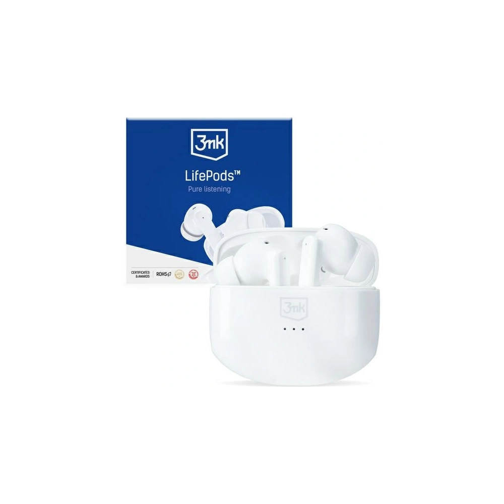 Wholesale 3MK LifePods TWS Earphones Bluetooth 5.3 ANC white - 3MK4185 - {ean13} - Hurt