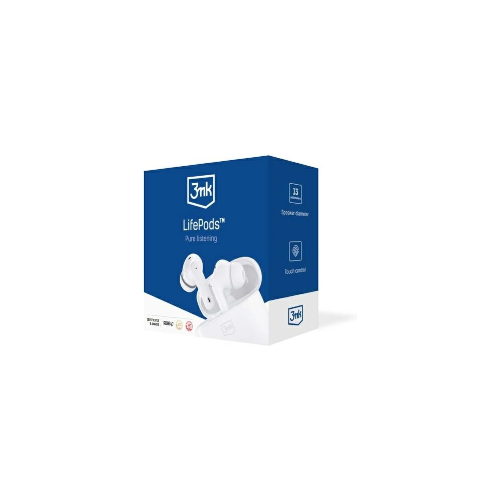 Wholesale 3MK LifePods TWS Earphones Bluetooth 5.3 ANC white - 3MK4185 - {ean13} - Hurt