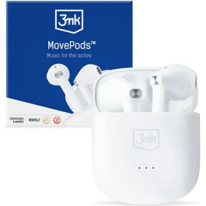 Hurtownia GSM - Sluchátka TWS 3MK MovePods Bluetooth 5.3 bílé - 3MK4186 - {ean13} - Hurt