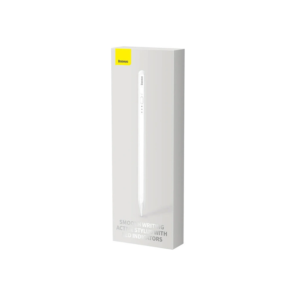Hurtownia GSM - Rysik pojemnościowy LED do telefonu/tabletu Baseus Smooth Writing (biały) - BSU3668 - {ean13} - Hurt