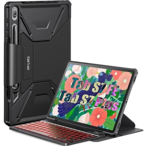 Hurtownia GSM - Case Infiland Keyboard Stand Samsung Galaxy Tab S8+ Plus/S7+ Plus/S7 FE 12.4 Schwarz - INF26 - {ean13} - Hurt