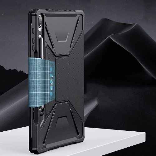 Etui Infiland Keyboard Stand Samsung Galaxy Tab S8+ Plus/S7+ Plus/S7 FE 12.4 Black