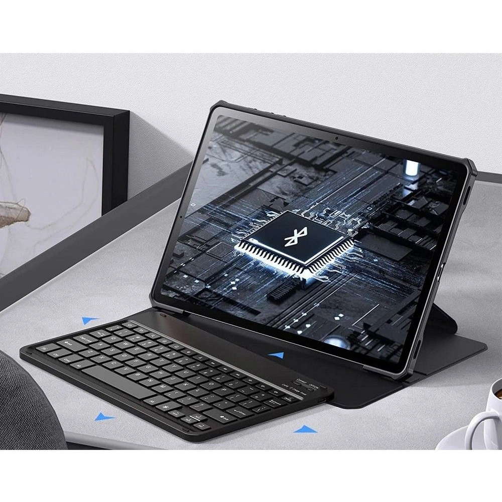 Hurtownia GSM - Etui Infiland Keyboard Stand Samsung Galaxy Tab S8+ Plus/S7+ Plus/S7 FE 12.4 Negru - INF26 - {ean13} - Hurt