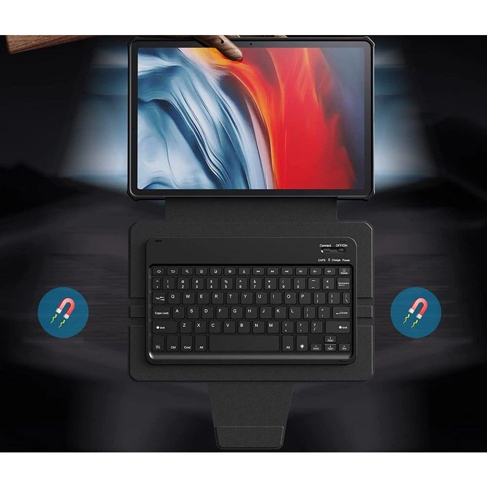 Hurtownia GSM - Etui Infiland Keyboard Stand Samsung Galaxy Tab S8+ Plus/S7+ Plus/S7 FE 12.4 Negru - INF26 - {ean13} - Hurt