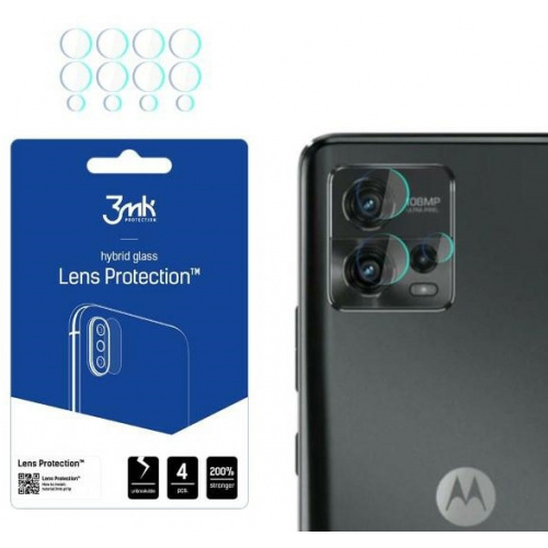 Hurtownia 3MK - 5903108494021 - 3MK4218 - Szkło hybrydowe na obiektyw aparatu 3MK Lens Protect Motorola Moto G72 [4 PACK] - B2B homescreen