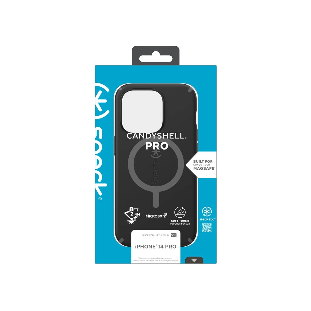 Wholesale Speck CandyShell Pro + MagSafe MICROBAN Apple iPhone 14 Pro (Black / Slate Grey) - SPK455 - {ean13} - Hurt