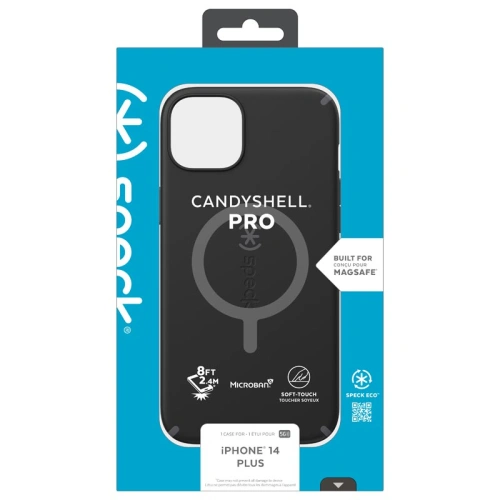 Etui Speck CandyShell Pro + MagSafe MICROBAN Apple iPhone 14 Plus / 15 Plus (Black / Slate Grey)