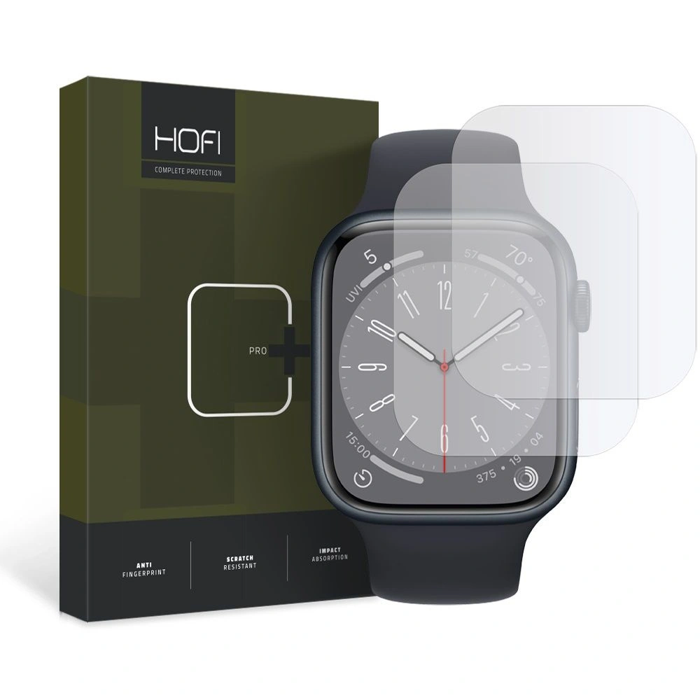Hurtownia GSM - Hidrogél fólia Hofi Hydroflex Pro+ Apple Watch 4/5/6/7/8/9/SE 44/45mm Átlátszó [2 PACK] - HOFI306 - {ean13} - Hurt