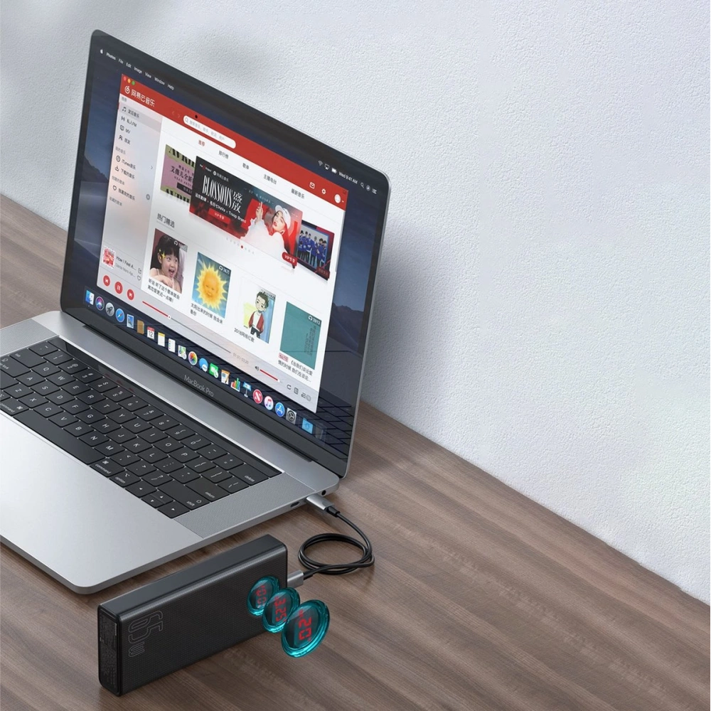 Hurtownia GSM - Powerbank Baseus Amblight 65W 30000mAh Overseas Edition schwarz - BSU3670 - {ean13} - Hurt