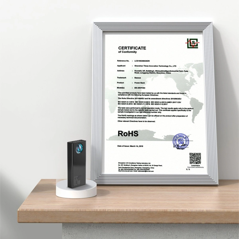 Hurtownia GSM - Powerbank Baseus Amblight 65W 30000mAh Overseas Edition černý - BSU3670 - {ean13} - Hurt