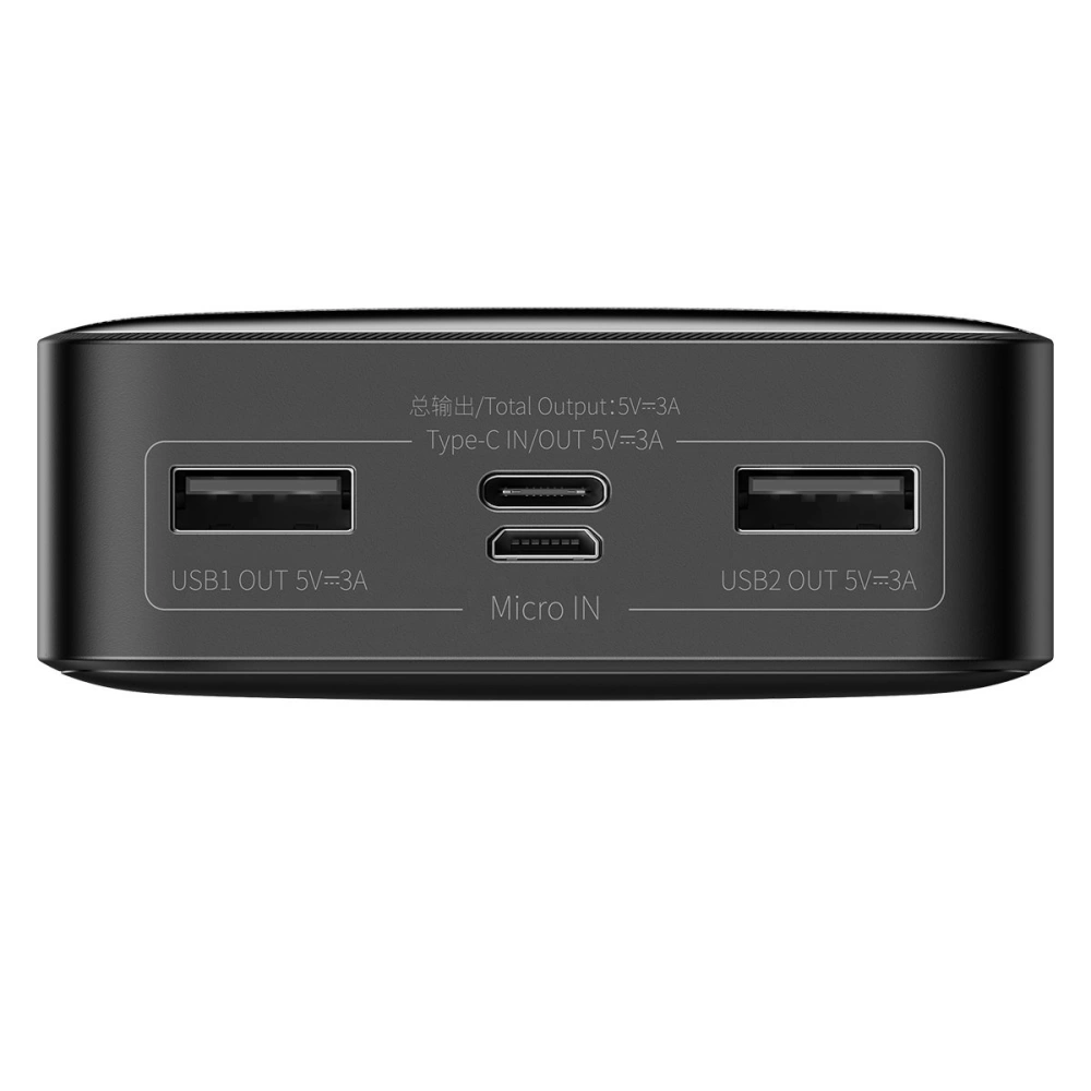 Hurtownia GSM - Powerbank Baseus Bipow 20000mAh 15W Overseas Edition alb + cablu USB-A/microUSB 0.25m negru - BSU3671 - {ean13} - Hurt